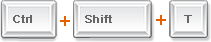 Ctrl+Shift+T